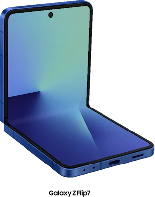 Galaxy Z Flip7 in Blue