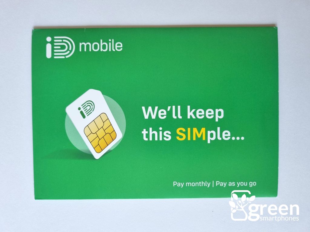 iD Mobile SIM packaging.