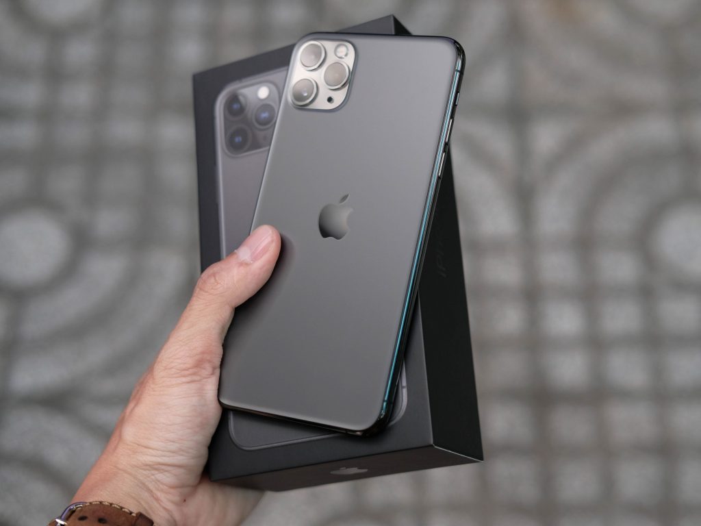 iPhone 11 Pro Max with box.
