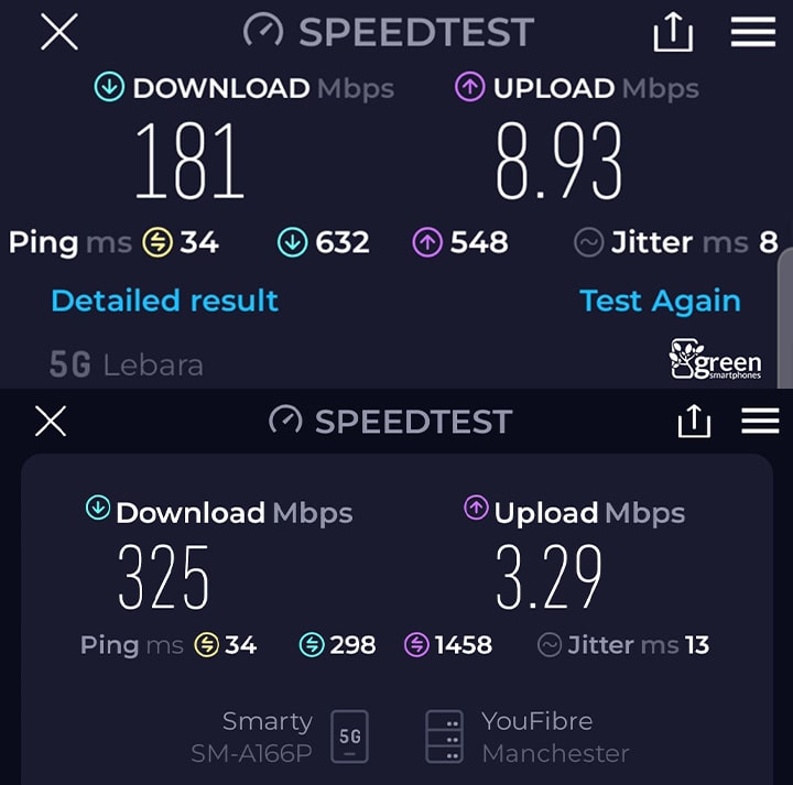 Lebara vs Smarty 5G.