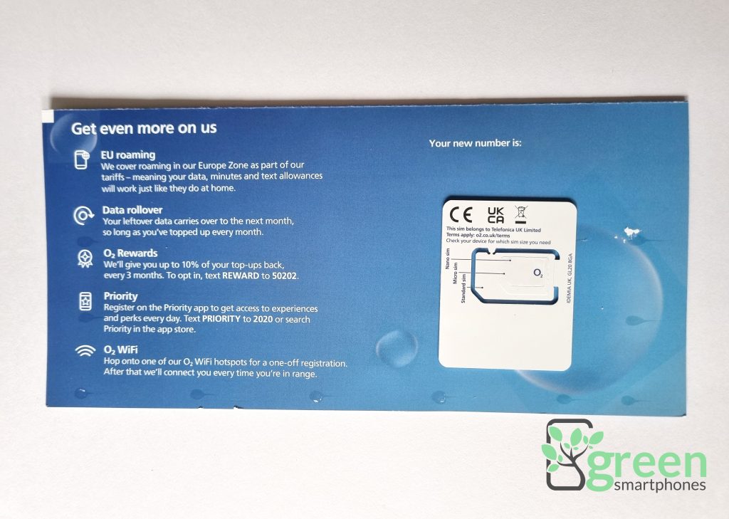 O2 SIM packaging.