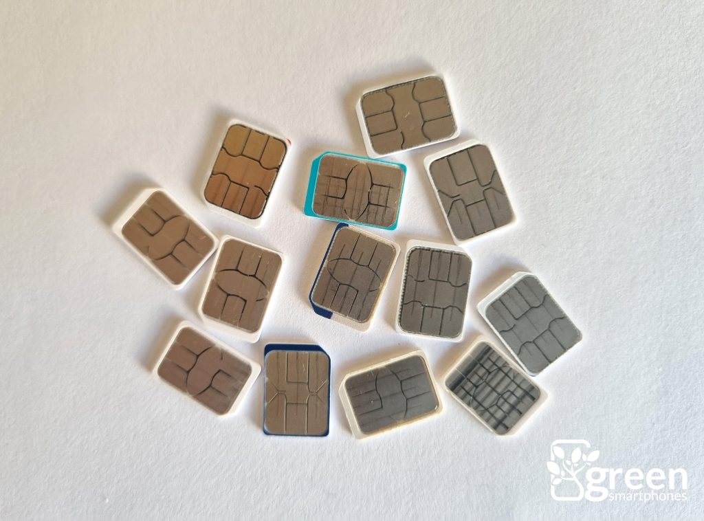 SIM cards.