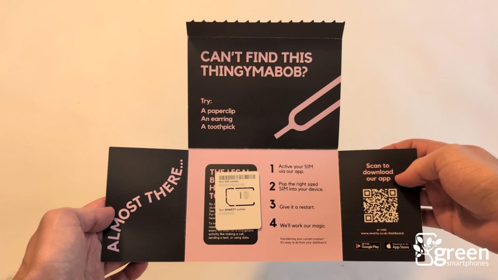 Smarty SIM in its packaging.
