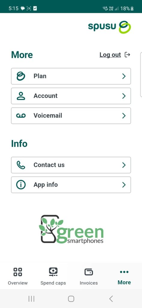 spusu app screenshot.