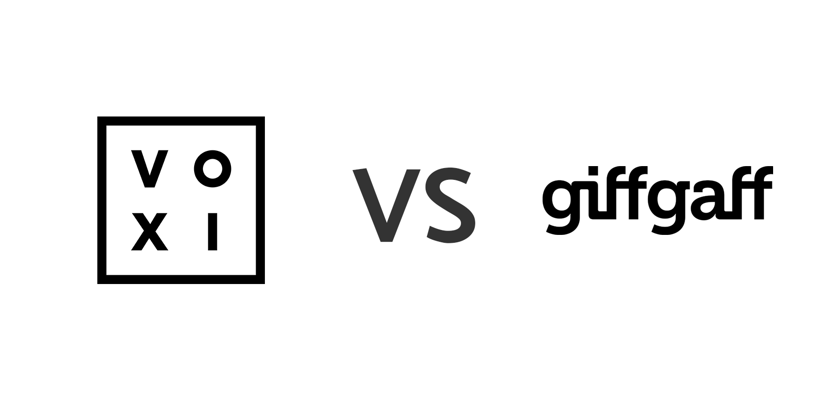 VOXI vs giffgaff logo.